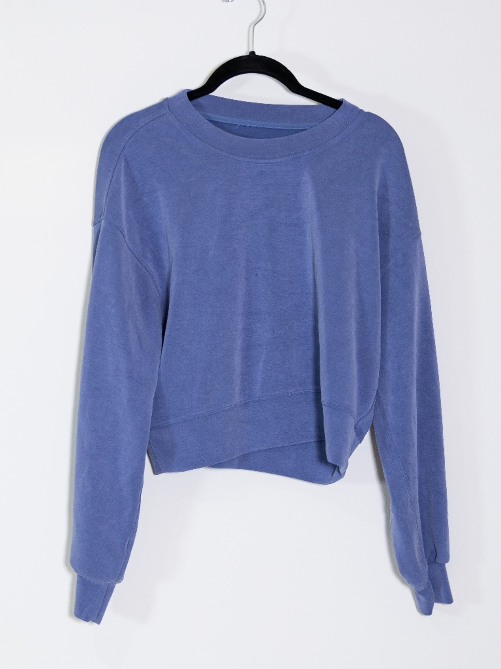 Lululemon Perfectly Oversized Cropped Crew Softstreme Sweater Wild Indigo 2